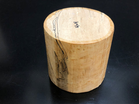 4"x4" KD Spalted Hard Maple Wood Bowl Turning Blank (#0011)