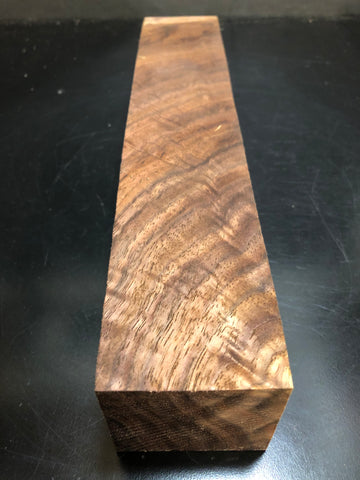 2"x2"x12" KD Figured Walnut Wood Spindle Turning Blank (#0061)