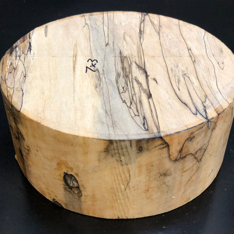 7"x3" KD Spalted Hard Maple Wood Bowl Turning Blank (#00108)