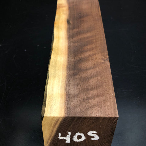 3"x3"x10" KD Figured Walnut Wood Spindle Turning Blank (#00405)