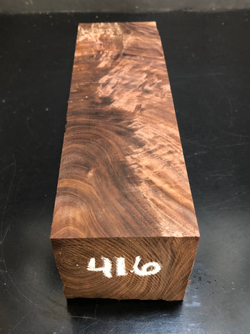 3"x3"x10" KD Figured Walnut Wood Spindle Turning Blank (#00416)