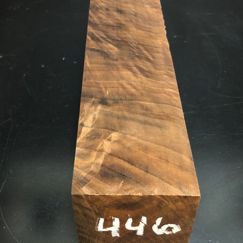 3"x3"x12" KD Figured Walnut Wood Spindle Turning Blank (#00446)