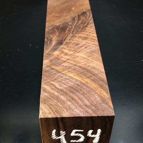 3"x3"x12" KD Figured Walnut Wood Spindle Turning Blank (#00454)