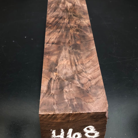 3"x3"x12" KD Figured Walnut Wood Spindle Turning Blank (#00468)
