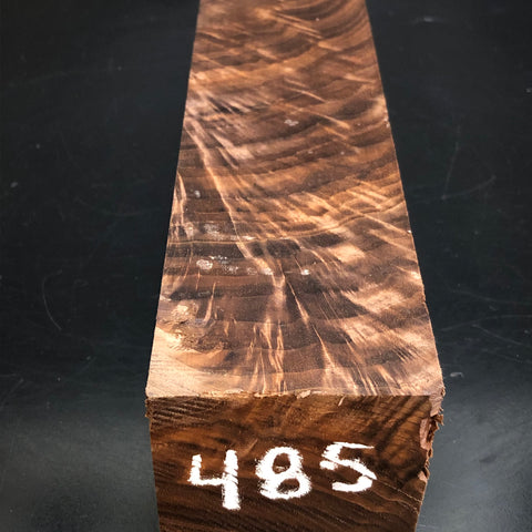 3"x3"x12" KD Figured Walnut Wood Spindle Turning Blank (#00485)