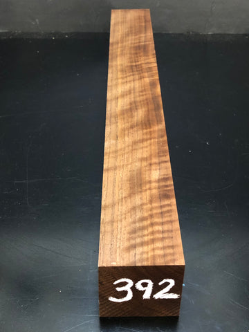 2"x2"x18" KD Figured Walnut Wood Spindle Turning Blank (#00392)