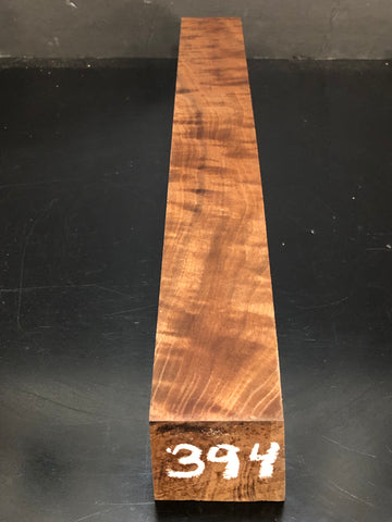2"x2"x18" KD Figured Walnut Wood Spindle Turning Blank (#00394)