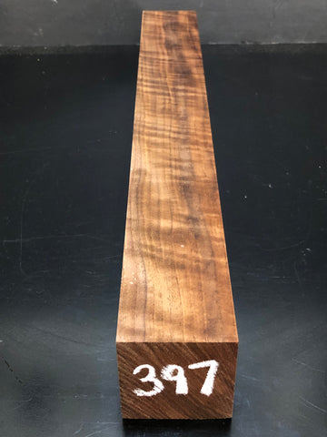 2"x2"x18" KD Figured Walnut Wood Spindle Turning Blank (#00397)