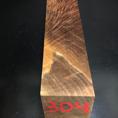 2"x2"x10" KD Figured Walnut Wood Spindle Turning Blank (#00304)