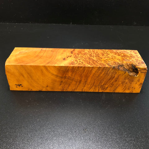 3"x3"x12 Thuya Burl Wood Turning Blank (#00295)