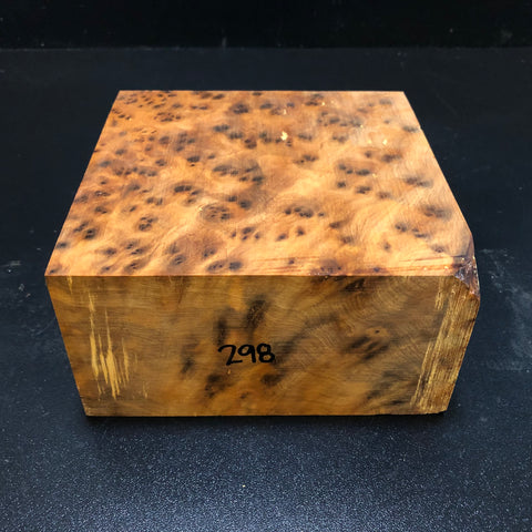 6"x6"x3 Thuya Burl Wood Turning Blank (#00298)