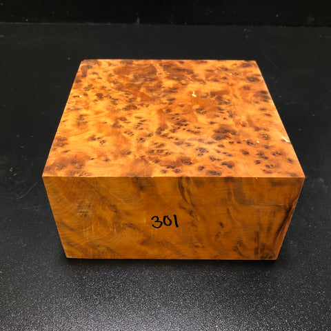 6"x6"x3 Thuya Burl Wood Turning Blank (#00301)