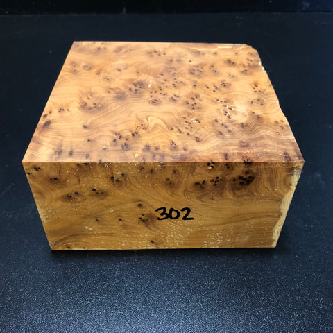 6"x6"x3 Thuya Burl Wood Turning Blank (#00302)