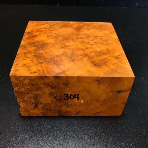6"x6"x3 Thuya Burl Wood Turning Blank (#00304)