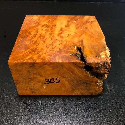 6"x6"x3 Thuya Burl Wood Turning Blank (#00305)