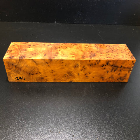 3"x3"x12 Thuya Burl Wood Turning Blank (#00293)