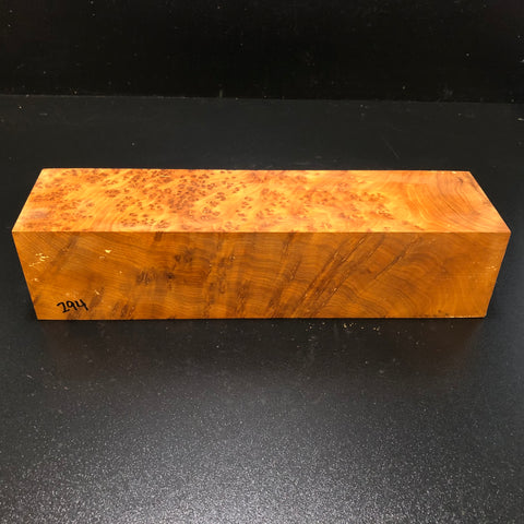 3"x3"x12 Thuya Burl Wood Turning Blank (#00294)