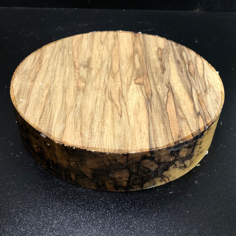 8"x2" KD Exhibition Grade Black Limba Wood Bowl Turning Blank (#00855)