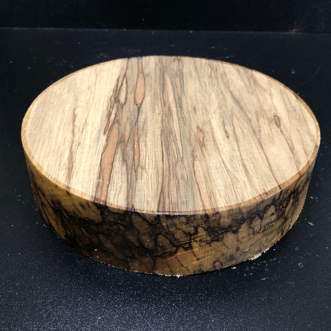 8"x2" KD Exhibition Grade Black Limba Wood Bowl Turning Blank (#00856)