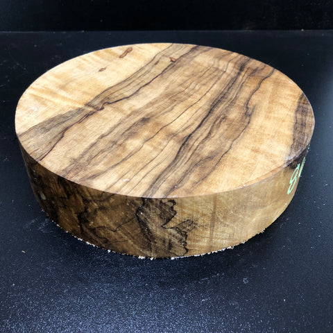 8"x2" KD Figured Black Limba Wood Bowl Turning Blank (#00869)