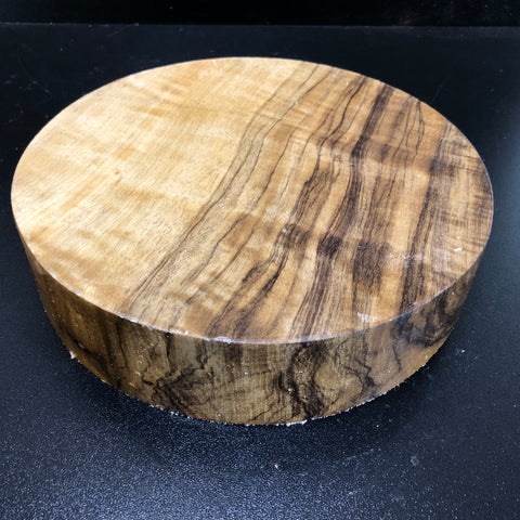 8"x2" KD Figured Black Limba Wood Bowl Turning Blank (#00871)