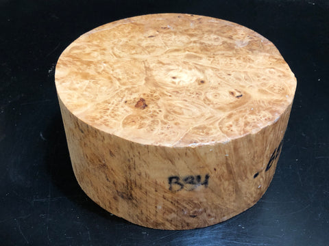 7"x3" KD Maple Burl Wood Bowl Turning Blank (#0034)