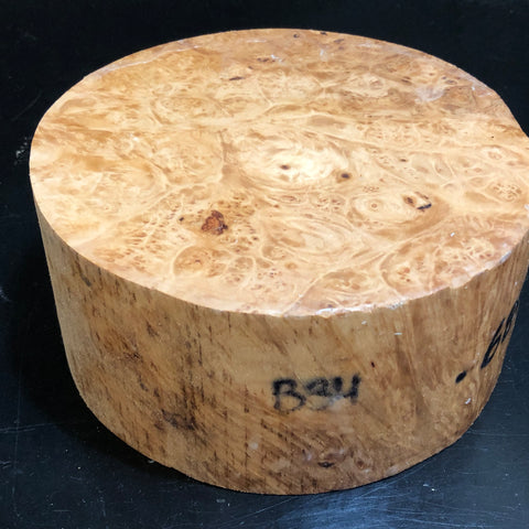 7"x3" KD Maple Burl Wood Bowl Turning Blank (#0034)