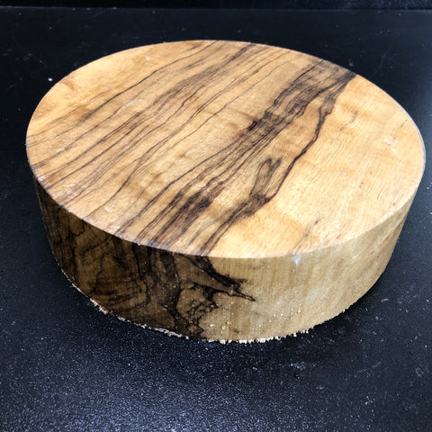 7"x2" KD Figured Black Limba Wood Bowl Turning Blank (#00886)