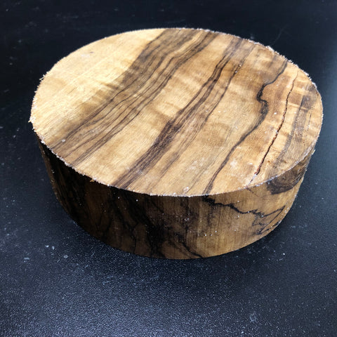 6"x2" KD Figured Black Limba Wood Bowl Turning Blank (#00890)