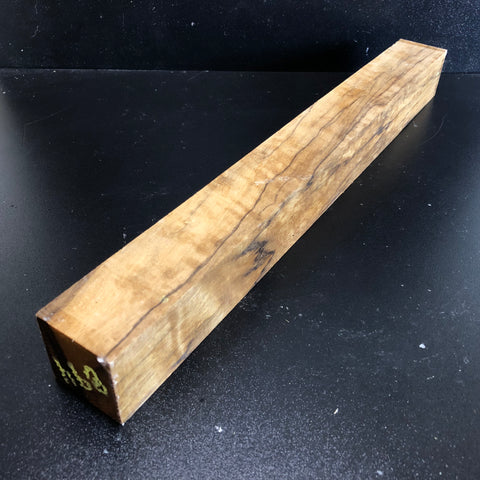 2"x2"x18" KD Figured Black Limba Wood Spindle Turning Blank (#00894)