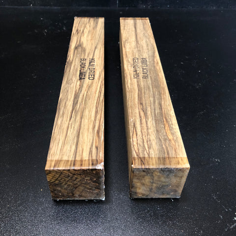 2"x2"x12" KD Exhibition Grade Black Limba (2pcs) Wood Spindle Turning Blank (#0020)