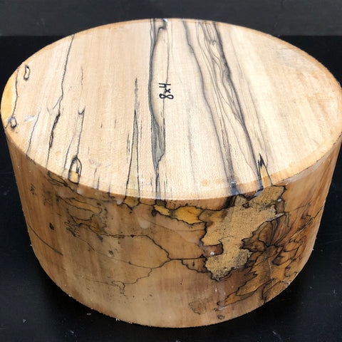 8"x4" KD Spalted Hard Maple Wood Bowl Turning Blank (#00120)