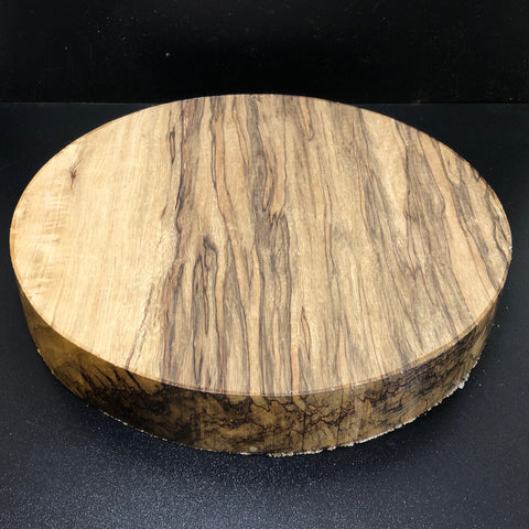 13"x2" KD Exhibition Grade Black Limba Wood Bowl Turning Blank (#00839)
