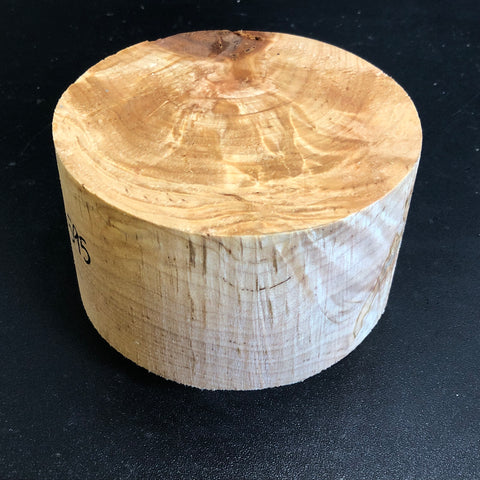 5"x3" KD Figured Maple Wood Bowl Turning Blank (#00595)