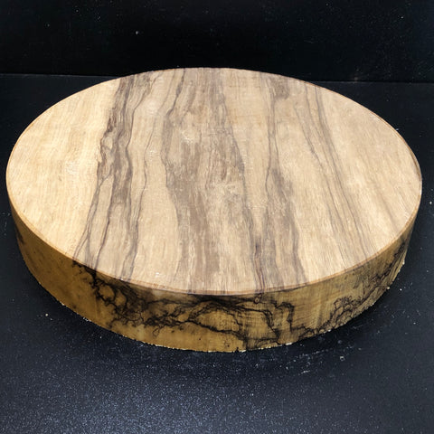 12"x2" KD Exhibition Grade Black Limba Wood Bowl Turning Blank (#00845)