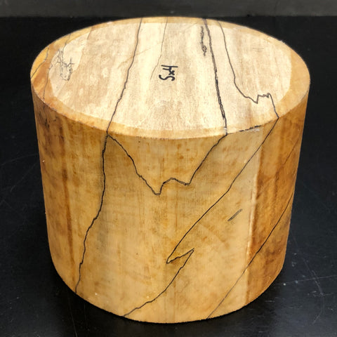 5"x4" KD Spalted Hard Maple Wood Bowl Turning Blank (#0071)