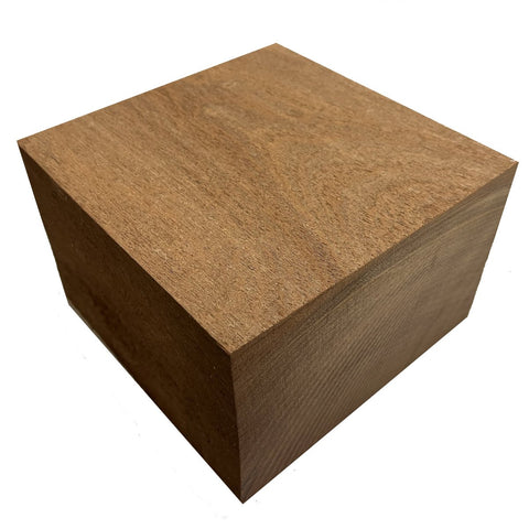 4"x4"x2" KD Sapele Square Wood Bowl Turning Blank