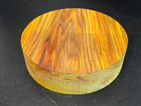 7"x2" KD Exhibition Grade Canarywood Wood Bowl Turning Blank (#00220)