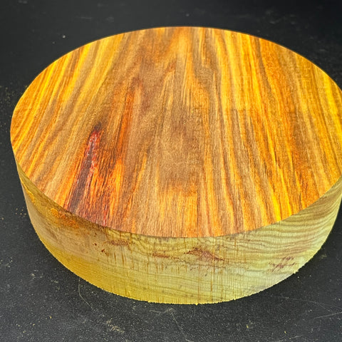 7"x2" KD Exhibition Grade Canarywood Wood Bowl Turning Blank (#00220)