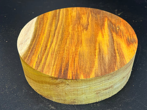 7"x2" KD Exhibition Grade Canarywood Wood Bowl Turning Blank (#00222)