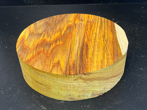 7"x2" KD Exhibition Grade Canarywood Wood Bowl Turning Blank (#00223)