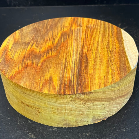 7"x2" KD Exhibition Grade Canarywood Wood Bowl Turning Blank (#00223)