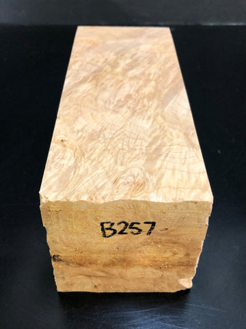 3"x3"x8" KD Maple Burl Wood Spindle Turning Blank (#00257)
