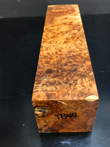 3"x3"x12" Thuya Burl Wood Spindle Turning Blank (#0044)