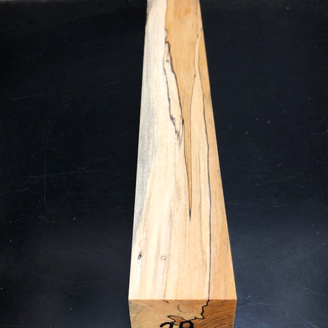 2"x2"x18" KD Spalted Hard Maple Wood Spindle Turning Blank (#0029)
