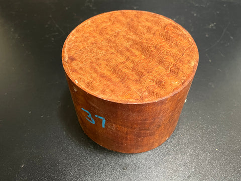 5"x4" KD Pomelle Sapele Wood Bowl Turning Blank (#0037)