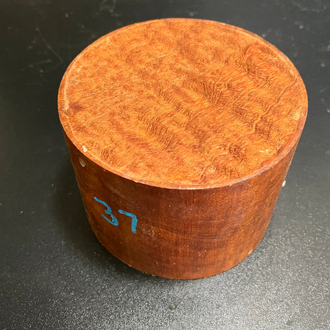 5"x4" KD Pomelle Sapele Wood Bowl Turning Blank (#0037)