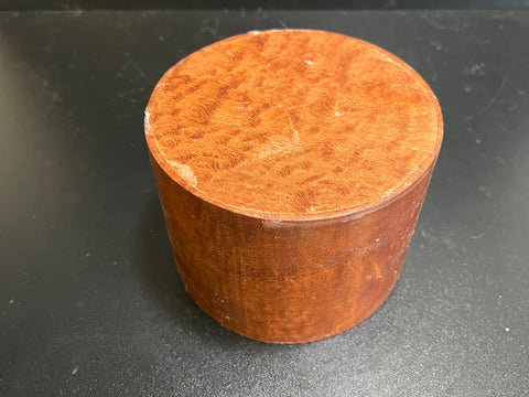 5"x4" KD Pomelle Sapele Wood Bowl Turning Blank (#0039)