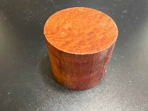4"x4" KD Pomelle Sapele Wood Bowl Turning Blank (#0040)