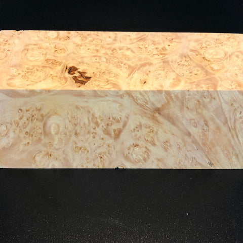 3"x3"x8" KD Maple Burl Wood Spindle Turning Blank (#00540)